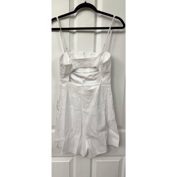 Susana Monaco linen cotton blend small romper $195 retail NWT with pockets - Picture 7 of 9